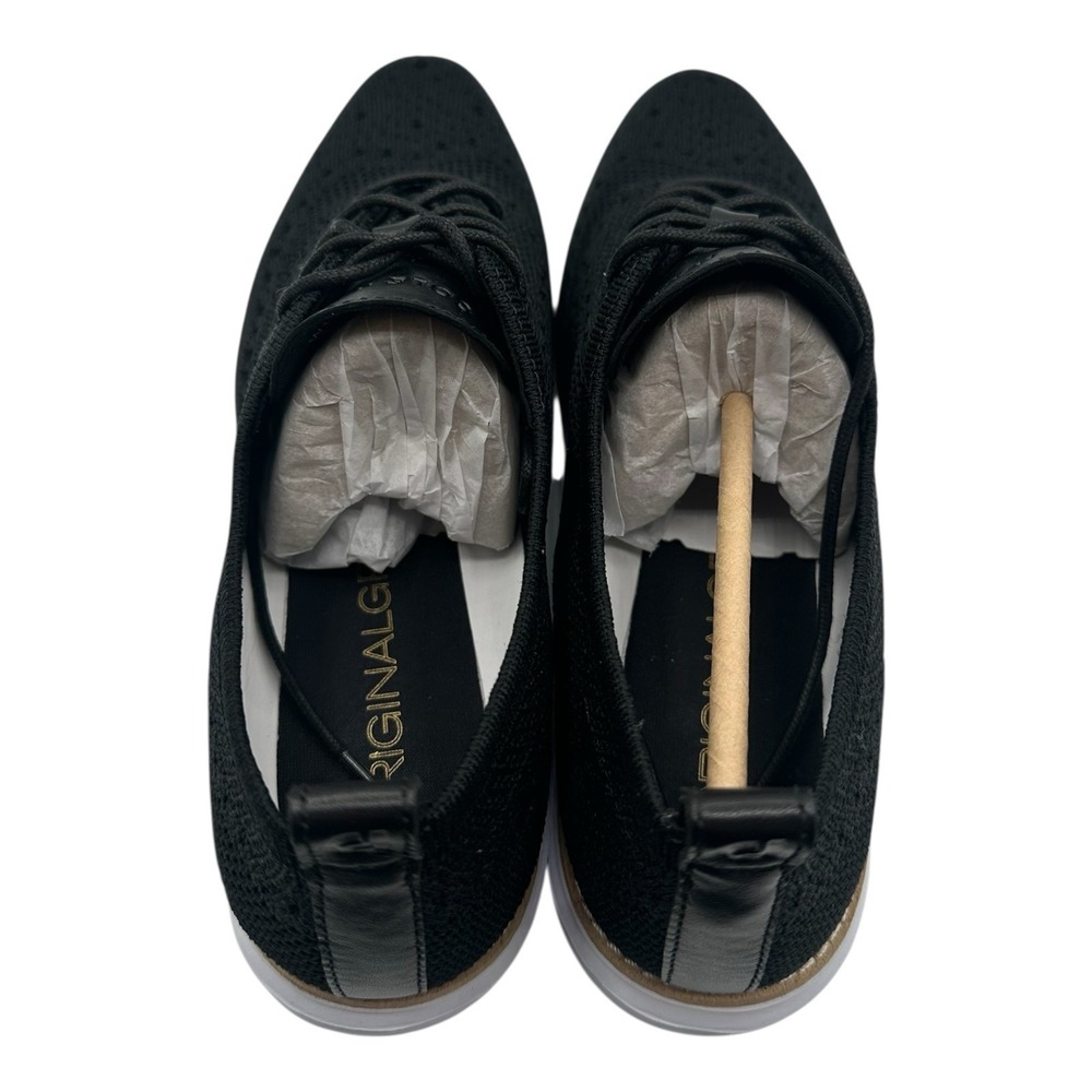 Cole Haan Original Grand Stitchlite Oxfords Womens 9 B Black Wingtip Shoe W14807 - Picture 9 of 10